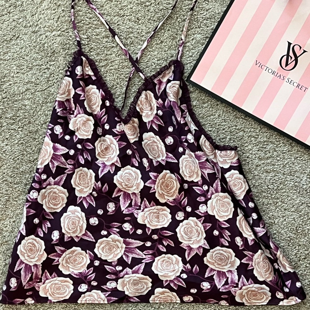 Victoria's Secret Purple Floral Camisole